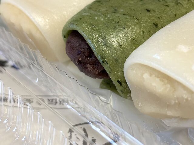 けえらん、よもぎと白餡_伊藤けえらん 本家