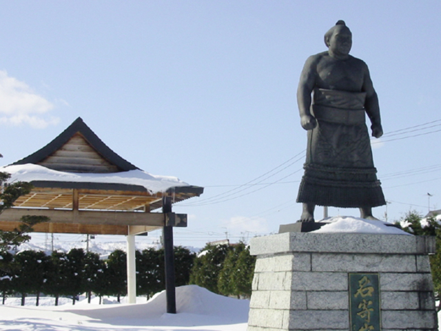 名寄岩顕彰像の写真1