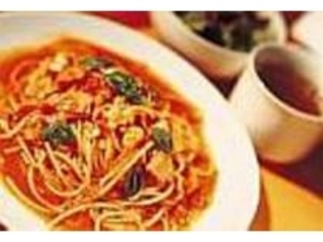 自家製ソースが決め手のトマトのスパゲティ_cafe smile