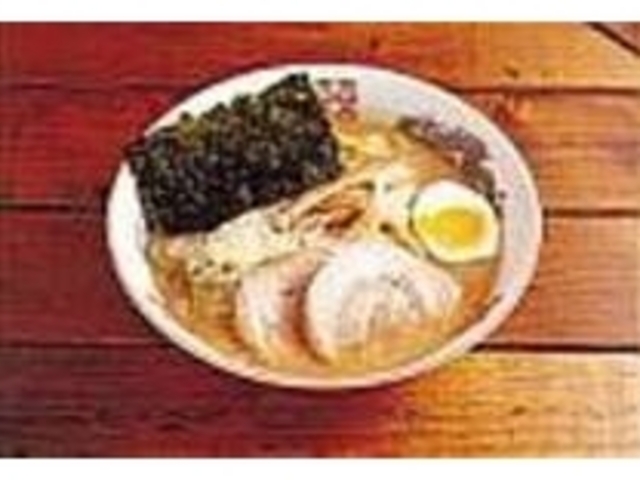 専用の麺を使用する『超こってりラーメン』_屋台亭 満天