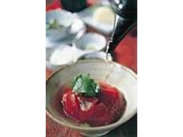 小付け、漬物、抹茶などが付くまご茶づけ_山木旅館