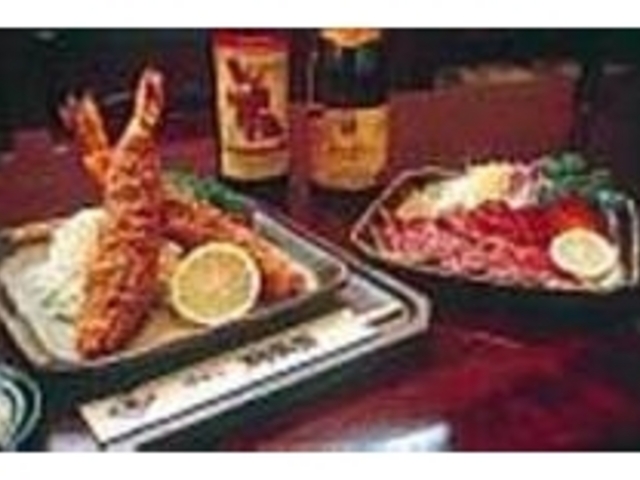 看板メニューの『海老フライ定食』_洋めし 御茶呂