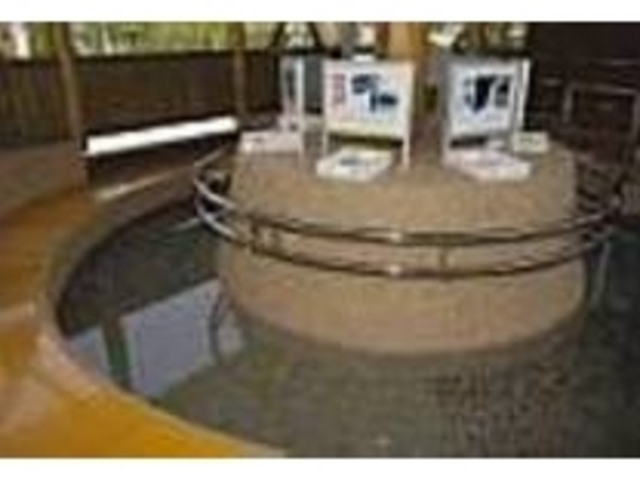 峰温泉の62.4度の源泉から引湯した足湯_さくらの足湯処