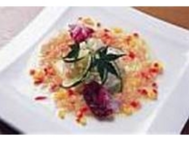 アミ焼ホタテ貝柱和風サルサソース840円_京cuisine The みます屋