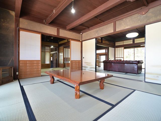広い和室。_京都田舎暮らし体験古民家