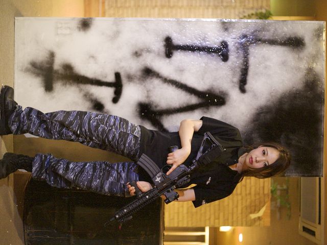 スタジオB「LOST」レンタルにはこうした長いエアガンもあります。_ブレイブポイント江坂店