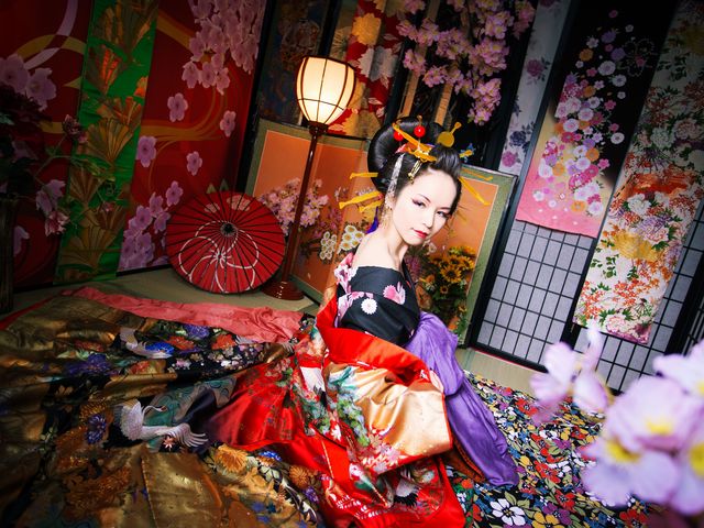 「和」をイメージした特設スタジオで非日常の体験を楽しみましょう☆_花魁体験スタジオやまと桜