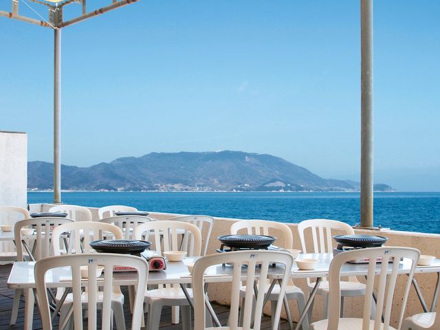 目の前が海のテラスでBBQはいかがですか?_じゃこ丸パーク津田(国民宿舎松琴閣 クアパーク津田)