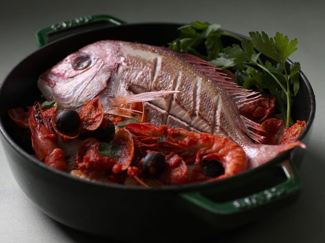 トスカーナ風魚介類のトマト煮込み_レストランカフェ セレース/ANAクラウンプラザホテル成田