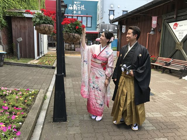 カップルで街歩き_函館和洋モダン貸衣裳館