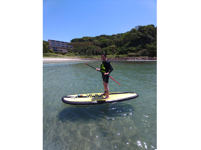 弓ヶ浜も綺麗です_SUP 南伊豆