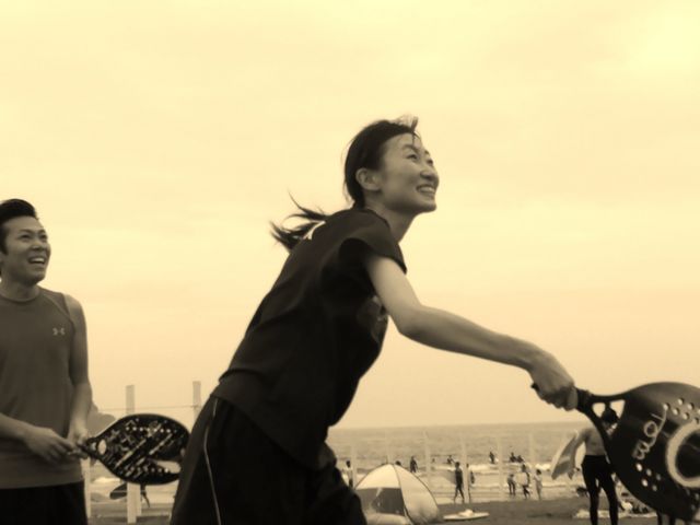砂の上を走ってるだけで楽しい!!_ビーチスポーツマート