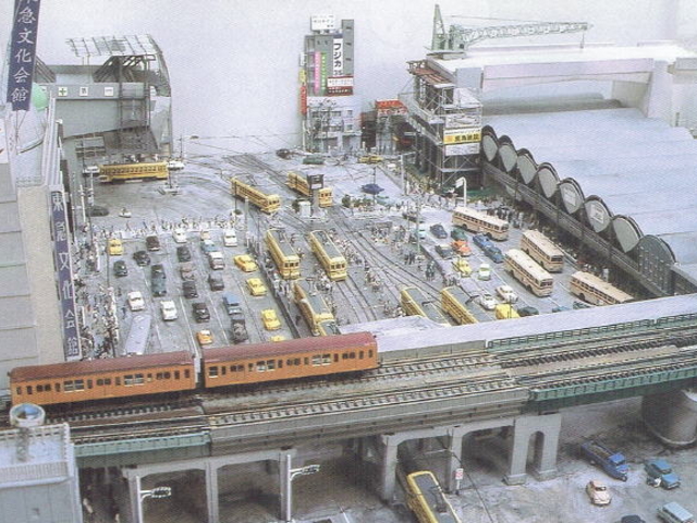 みー工房作品
昭和39年の渋谷駅
(東急百貨店本店常設展示)_みー工房