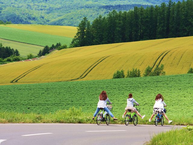 美瑛の丘をサイクリングで満喫_サイクリングツアー/スノーシューツアーびえいのガイド