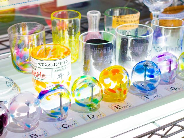 豊富なオプションでオリジナルグラスが出来あがります。_小樽ilPONTE