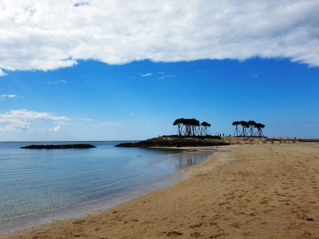 夏はエメラルドビーチで海水浴もできちゃうかも!?_沖縄サンゴツアー
