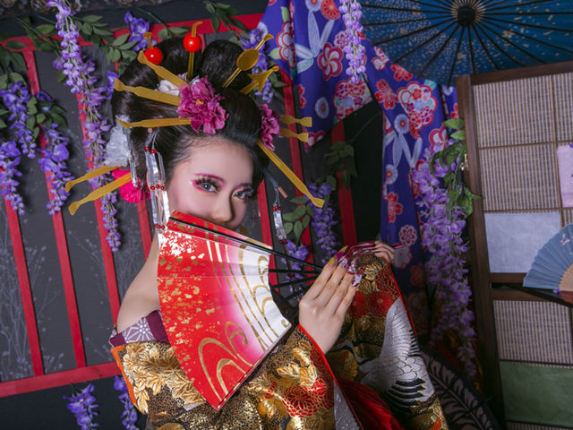 花魁プラン_花魁体験studioあられ京都駅前店