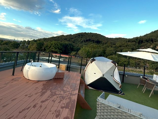 屋上グランピングエリア※画像は一例_花やしき浮舟園