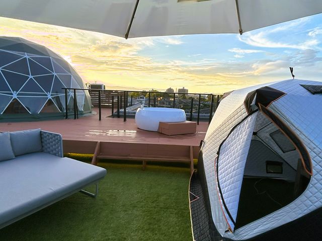 屋上グランピングエリア※画像は一例_花やしき浮舟園