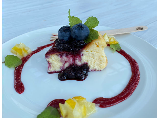 自家製チーズケーキ_ブルーベリーの丘hopi