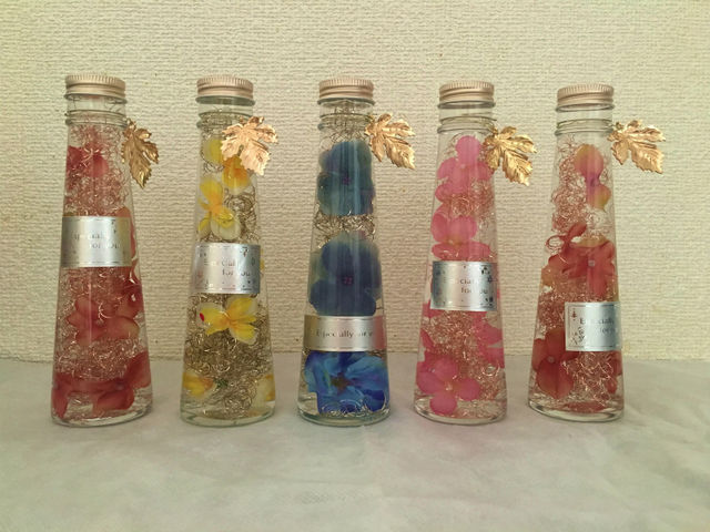 オリジナルのハーバリュムが作れます。当日持ち帰れます。自分や大切な方へのお土産にも人気です。_プティ・フルール