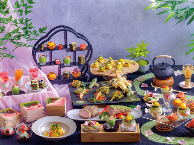 【9/1〜10/13】「スイーツ&ランチブッフェ 抹茶とピンク」_ANAクラウンプラザ千歳 HASKAP The Garden