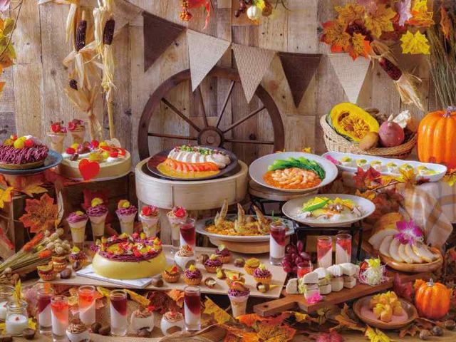【10/15(水)〜31(金)・11月土日祝】「スイーツ&ランチブッフェ 〜秋のデザートと中国料理〜​」_ANAクラウンプラザ千歳 HASKAP The Garden