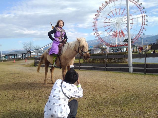 本格的なコスプレ撮影もできます。_ふれあい牧場フロンティア