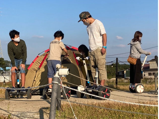 4歳児からはナインボットセグウェイが体験できます。 実は親より上手になるキッズ多数!_イービークルパーク