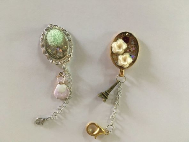 レジンのアクセサリー作りを体験出来ます。_後藤商店