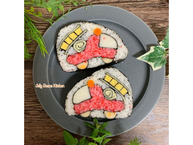 デコ巻き寿司『ハシゴ消防車』_Jelly Beans Kitchen