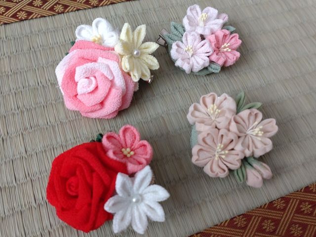 つまみ細工で作る季節のお花_つまみ細工教室「花de羽二重HABUTAE」