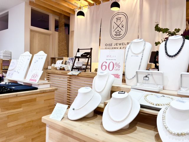 パールジュエリーを販売しています。_OISE JEWELRY gallery&cafe