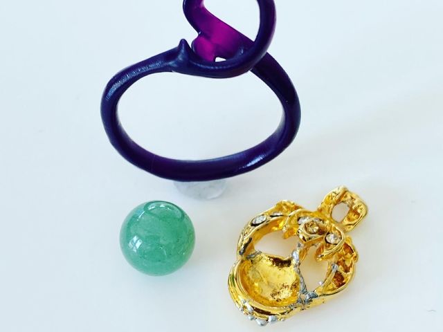 お見積もり確認着、店内の3Dプリンターでモデルを製作。フィッティングも可能です。_Jewelry Coseete