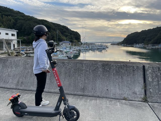 もう一つの相差の漁港。池尻港。雰囲気抜群!_電動キックボードレンタル0032Ride(オウサツライド)