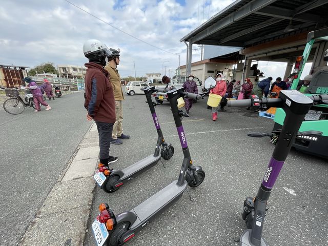 相差漁港。漁船や海女さんが集まる場所。_電動キックボードレンタル0032Ride(オウサツライド)