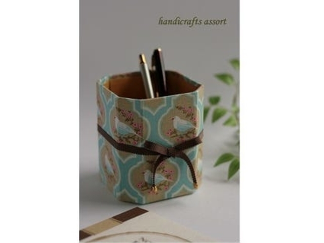 参考作品*ペン立て*メガネやリモコン立てにもなります。_handicrafts assort