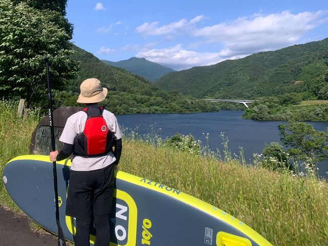 早池峰山を見ながら記念撮影♪_Club Frog's(クラブフロッグス)早池峰ベース