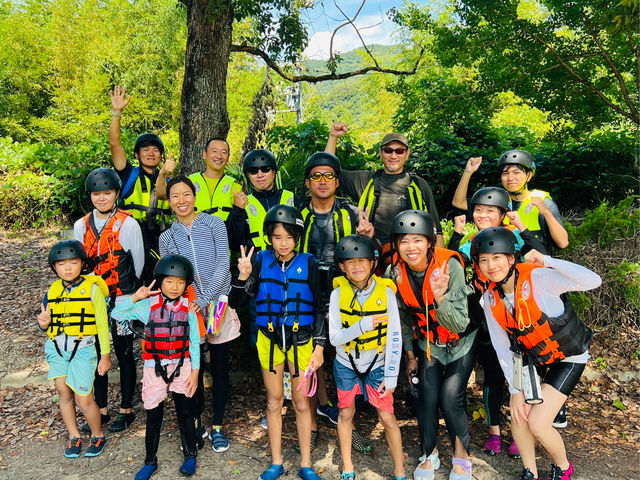 記念写真も無料でお渡しします!和歌山大の学生もサポーターで入ってますよ〜(^^)_リバートレッキング
