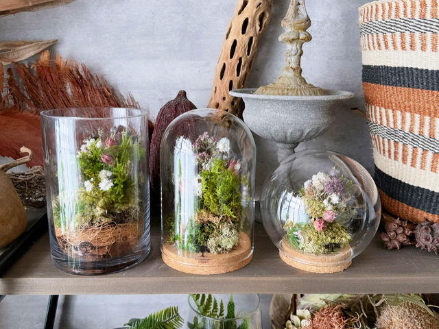 水やり不要「苔と花のテラリウム」作り_Botanicaflower SCHOOL