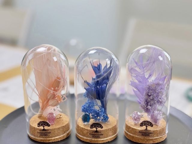 熱海の海と空をイメージした「ドームテラリウム」と「ボタニカルリング」作り_Botanicaflower SCHOOL