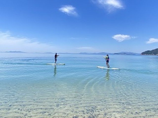 蒲刈島の海の透明さは抜群!_GrandBleu 蒲刈恋ヶ浜カヌー&SUP