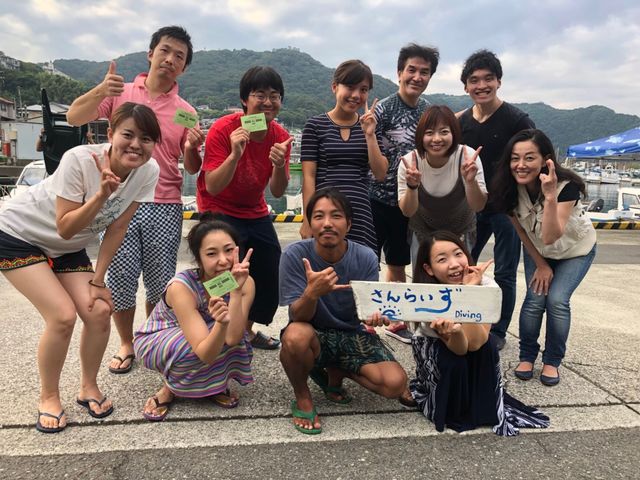 SUNla伊豆でダイビングライセンスを取得した講習生_SUNla伊豆ダイビング(サンライズ)
