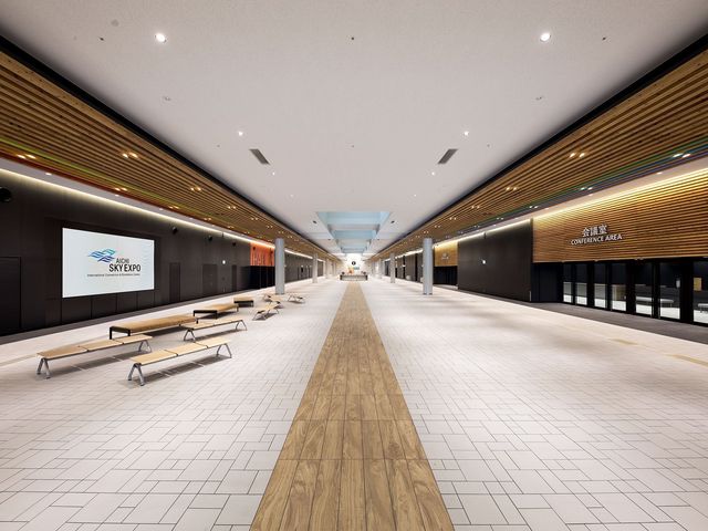 会場:Aichi Sky Expo(愛知県国際展示場)モール_ツーリズムEXPOジャパン