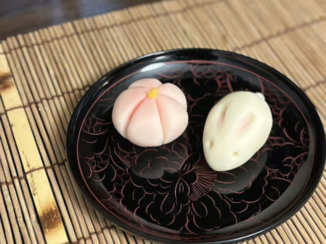 錬りきり体験レッスン・2月_あんこのお花のお菓子教室 花散里