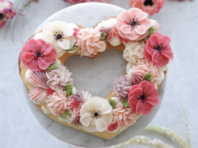 ナンバーケーキレッスン_あんこのお花のお菓子教室 花散里