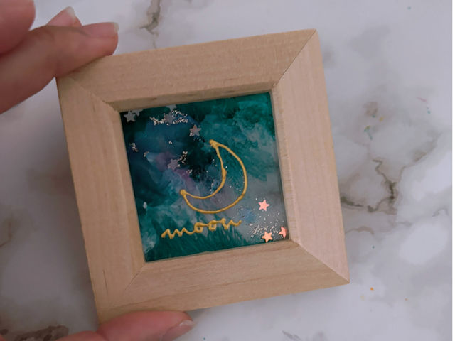 星空アート(^^)好きな色合いで大胆に描いてみましょう!あなたの星座をデザインできます♪_まーちん工房