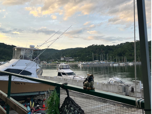 ゆっくりと時が流れるマリーナの夕焼け!_松島 Seaside Base_シーサイドベース