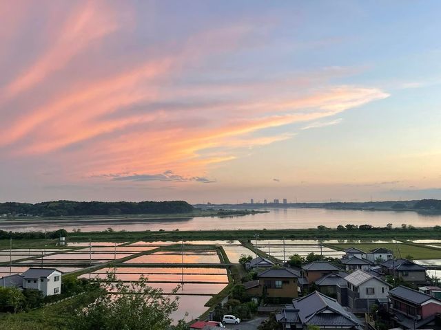 晴れの日の夕陽は感動ものです。_BBQハウス SETO