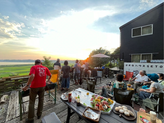 夕陽が沈む時間帯は神秘的です。_BBQハウス SETO